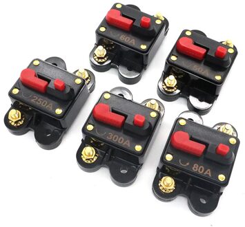 1 Stuk/partij 50-300A Auto Automatische Herstel Schakelende Auto Fiets Audio Inline Zekering Stroomonderbreker Zekeringhouder Dc 12-24V 250A