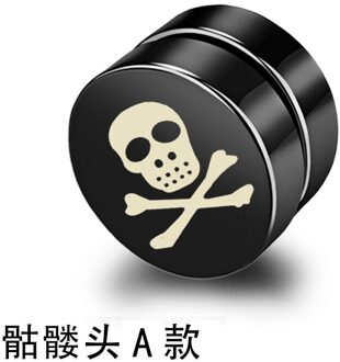 1 Stuk Patroon Magneet Hoepel Oorbellen Geen Oor Gat Populaire Liefhebbers Sieraden Mannen Eenvoudige Accessoires Mode Goedkope