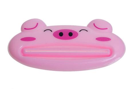 1 stuk Plastic Cartoon Tandpasta Dispenser Cleanser Squeezer Extruder Badkamer Accessoires Piggy/Kikker/Beer/Panda 9x4.1cm