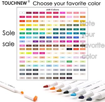 1 Stuk TOUCHNEW Optioneel Art markeerstift vette Alcohol Markers professionele schilderen schets tekening markers wit pole