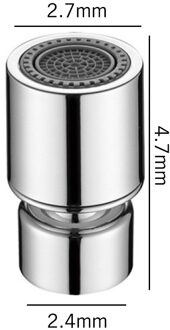 1 Stuk Van 360-Graden Keukenkraan Beluchter, Draaibare Waterbesparende Filter, Nozzle Spuit, spoelbak Mengkraan Beluchter, Douche Extender 20 degrees
