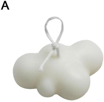 1 Stuk Van 3d Drie-Dimensionale Cloud Kaars Home Decoratie Decoratie Smaakloos Ins Handgemaakte Stijl Koreaanse