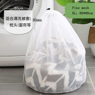 1 Stuk Verdikte Trekkoord Waszak Fijnmazige Zorg En Wassen Zak Grof Mesh Trekkoord Waszak Reinigen Zak Fine mesh XL