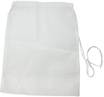 1 Stuk Wit Herbruikbare Voedsel Moer Melk Thee Vruchtensap Brouwen Wijn Nylon Mesh Filter Bag 22*30 cm