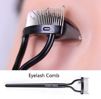 1 Stuk Zwart Wimperkruller Kam Up Mascara Guide Applicator Wimper Kam Wenkbrauw Borstel Curler Tool Wimpers Kam Krulspelden
