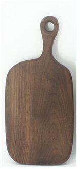 1 Stuk Zwarte Walnoot Hakblokken Keuken Hout Voedsel Plaat Houten Pizza Sushi Brood Hele Hout Lade Snijplank Geen verf 35.5 17 1.8cm