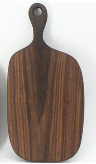 1 Stuk Zwarte Walnoot Hakblokken Keuken Hout Voedsel Plaat Houten Pizza Sushi Brood Hele Hout Lade Snijplank Geen verf 39 18.8 2cm