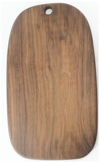 1 Stuk Zwarte Walnoot Hakblokken Keuken Hout Voedsel Plaat Houten Pizza Sushi Brood Hele Hout Lade Snijplank Geen verf 40 23 2cm