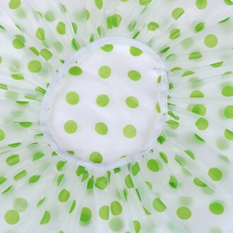 1 Stuks Dikker Elastische Dot Waterdichte Douche Cap Voor Vrouwen Haar Salon Badkamer Producten Bad Hoed Badmuts zoals de afbeelding