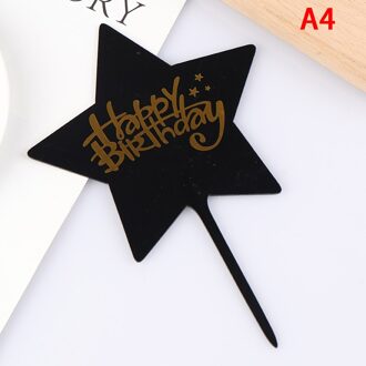 1 Stuks Gelukkige Verjaardag Acryl Cake Topper Dessert Bakken Party Decoratie Roze Blauw Jongen Of Meisje Geslacht Onthullen Cupcake Topper 7