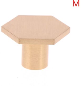 1 Stuks Gold Brass Hexagon Knoppen Kabinet Deurklink Dresser Lade Trekt Home Keuken Meubels Hardware Knoppen Kast