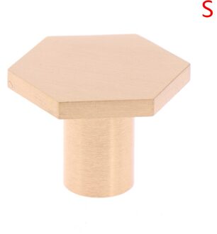 1 Stuks Gold Brass Hexagon Knoppen Kabinet Deurklink Dresser Lade Trekt Home Keuken Meubels Hardware Knoppen Kast
