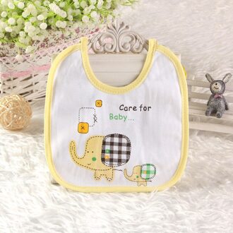 1 Stuks Katoenen Meisjes Jongens Olifant Waterdichte Baby Slabbetjes Speeksel Handdoeken Spuugdoekjes Grappige Baby Zuigelingen Waterdicht Bib Slabbers