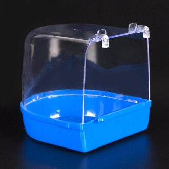 1 Stuks Kleine En Middelgrote Papegaai Vogel Bad Papegaai Benodigdheden Vogel Bad Dierbenodigdheden donker blauw