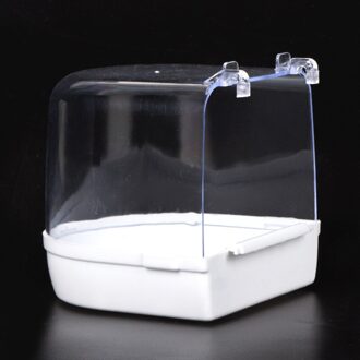 1 Stuks Kleine En Middelgrote Papegaai Vogel Bad Papegaai Benodigdheden Vogel Bad Dierbenodigdheden wit