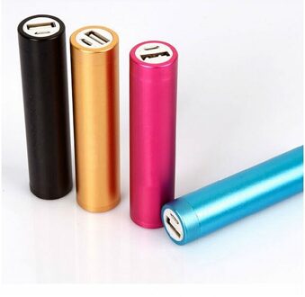 1 STUKS Metalen 5V USB Power Bank Case Kit 1X18650 Battery Charger Box DIY Voor Mobiele Telefoon goud