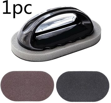 1 Stuks Nano Emery Spons Wrijving Spons Met Het Handvat Nano Emery Scrub Magie Scrub Keuken Decontaminatie Schoon