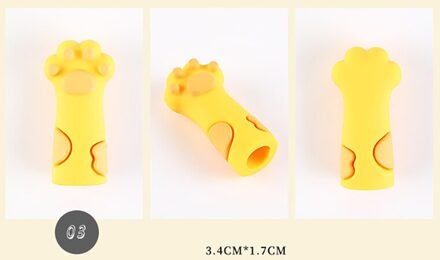 1 Stuks Nipper Cover Beschermhoes Voor Nail Cuticle Schaar Manicure Pedicure Gereedschap Dode Huid Pincet Cap geel