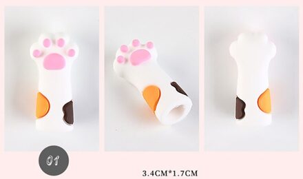 1 Stuks Nipper Cover Beschermhoes Voor Nail Cuticle Schaar Manicure Pedicure Gereedschap Dode Huid Pincet Cap wit