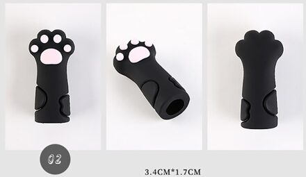 1 Stuks Nipper Cover Beschermhoes Voor Nail Cuticle Schaar Manicure Pedicure Gereedschap Dode Huid Pincet Cap zwart