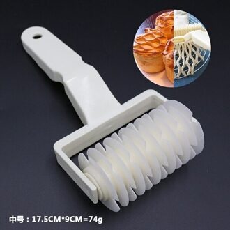 1 stuks Plastic Keuken Bakken Tools Deeg Brood Cookie Pie Gebak Rooster Roller Cutter