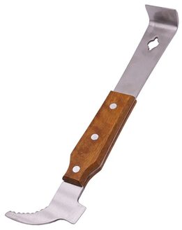 1 Stuks Schraper Uitstekende 26.5 Cm Houten Handvat Rvs Bijenkorf Schraper Bijenteelt Bee Keeper Tool Apparatuur