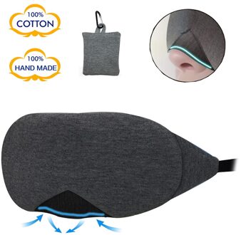 1 Stuks Slaap Masker Natuurlijke Slapen Oogmasker Eyeshade Cover Shade Eye Patch Vrouwen Mannen Zachte Draagbare Blindfold Travel Eyepatch zwart