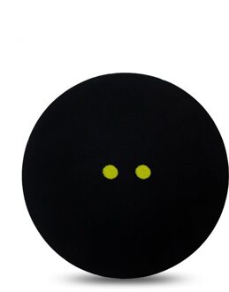 1 Stuks Squash Bal Twee-Gele Stippen Lage Snelheid Sport Rubber Ballen Professionele Speler Concurrentie Squash 1stk