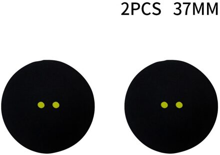 1 Stuks Squash Bal Twee-Gele Stippen Lage Snelheid Sport Rubber Ballen Professionele Speler Concurrentie Squash 2stk