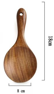 1 stuks Unpainted Acacia Houten Keuken Gereedschap Set Unieke Huishouden Massief Houten Keuken Gereedschap Koken Lepel Spatel Soep Rijst lepel