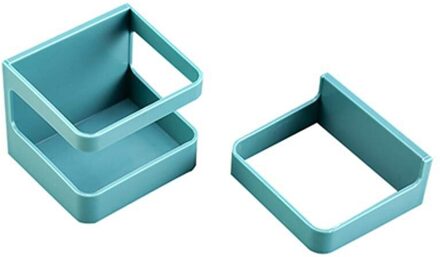 1 Stuks Wandmontage Paraplu Opbergrek Creatieve Zelfklevende Muur Paraplu Clip Houder Rekken Thuis Kantoor Paraplu Houder Guanyao Blauw