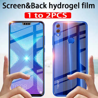 1 to 2pcs back hydrogel film on for Huawei Honor 8X 8C Play 8A Prime Pro Honor8 s a x c soft screen protector not tempered glass