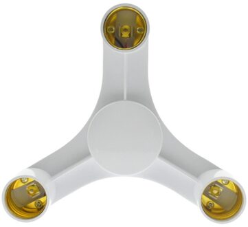 1 tot 3/4/5/Lamphouder Lamp Houder Dual Dubbele E27 Socket Base Uitbreiden Splitter Plug halogeen Lamp Koper Contact Adapter 3 In 1