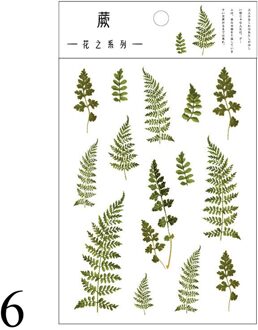 1 Vel Kawaii Bloem Stickers Leuke Adhesive Decor Stickers Plant Huisdier Sticker Voor Kids Diy Scrapbooking Dagboek Briefpapier Leveringen 6