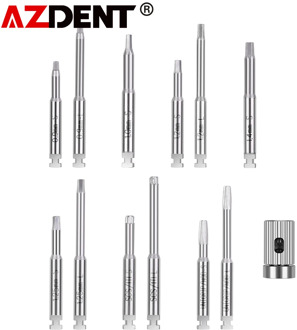 1 whole (12pcs screw+ base ) set Azdent Dental Implant Screw Driver For Low Speed Handpiece Dia.2.35mm
