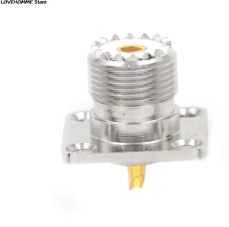 1 X Vrouwelijke Uhf Panel Connector Zo-239 Vrouwelijke Jack Vierkante Soldeer Cup Vorm Coax Connector Voor Radio