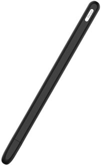 1 Zachte Siliconen Gevallen Voor Potlood 2nd Generatie Case Voor Ipad Potlood 2 Cap Tip Cover Houder Voor Ipad Touch pen Stylus Pouch zwart
