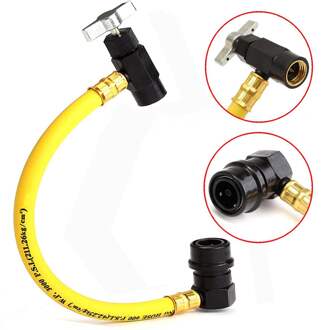 10-1/2 "R134A AC Auto Airconditioning Opladen Slang Koudemiddel Kan Tik 600 PSI Plastic Metalen Gele Slang