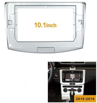 10.1 Inch 2Din Auto Dvd Frame Audio Montage Adapter Dash Trim Facia Panel Voor Cc/Passat dubbel Din Radio Speler