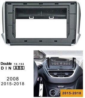 10.1 Inch Auto Dvd Fascia Trim Kit Voor Peugeot - Dubbel Din Fascia O Fitting adapter Fascia Frame