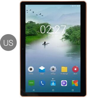 10.1 Inch Ips Scherm Android 8.0 Tien-Core Tablet Pc 1Gb + 8Gb Dual Sim-kaart Slots 3G Telefoongesprek Met Gps Fm (Us Eu Uk Au) zwart US