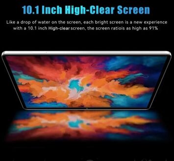 10.1 inch Tablet 8GB+256GB 5G Calling 10-Core MTK6797 Processor 128GB Expandable Memory Large Storage Capacity High-Clear Large Screen BT5.0 7000mAh Battery
