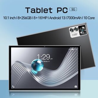 10.1 inch Tablet 8GB+256GB 5G Calling 10-Core MTK6797 Processor 128GB Expandable Memory Large Storage Capacity High-Clear Large Screen BT5.0 7000mAh Battery