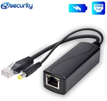 10/100M Poe Splitter Met Ieee 802.3af/Bij Standaard & 12V 2A Output & 42.5-57V 0.65A 30W Input Power Over ethernet Voor Ip Camera 12V-2A-30W