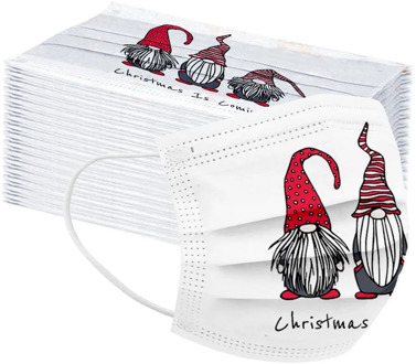 10-100pc Children Christmas Cartoons Face Mask 3 Layers Of Protection Disposable Mask Masks Mask Masque Lot Einweg Masken