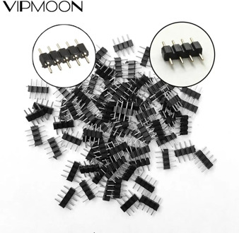 10-100PCS 4 Pin 5Pin Needle RGB RGBW Connector Adapter Male Double Insert For RGB RGBW 5050 3528 2835 LED Strip Light New