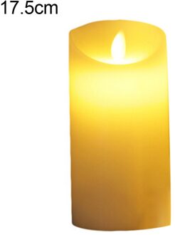 10/12/15/17/20Cm Elektronische Led Kaars Licht Paraffine Vlamloze Kaars Licht Decoratieve kaars Lamp Wedding Party Home Decor 17cm