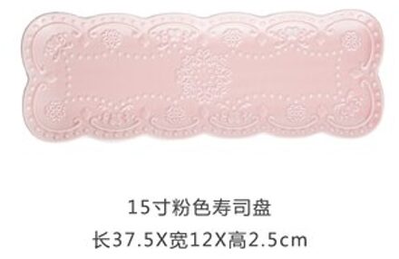 10-15 Inch Japanse Keramische Sushi Platen Taart Plaat Reliëf Vlinder Rechthoekige Lade Wit Brood Snack Schotel
