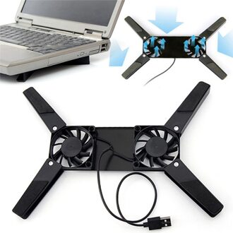 10-17 Inch Laptop Usb Fan Houders Roterende Usb Fan Cooling Pad 2 Fans Laptop Cooler Xnc Computer Randapparatuur nieuwkomers