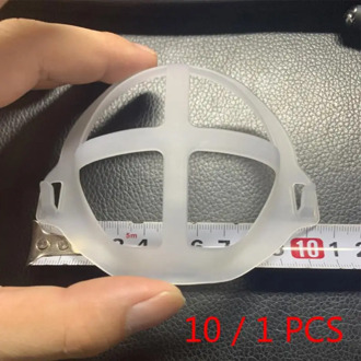 10/1pcs 3D Mouth Mask Support Breathing Assist Help Mask Inner Cushion Bracket Food Grade Silicone Mask Holder Breathable Valve